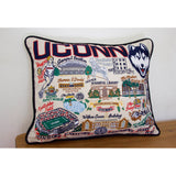Connecticut, University of Collegiate Embroidered Pillow by CatStudio from Quirks!