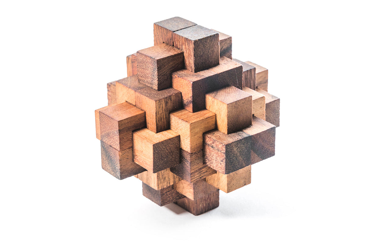 Construct Puzzle - Interlocking 24 piece Burr Puzzle from Kubiya Games