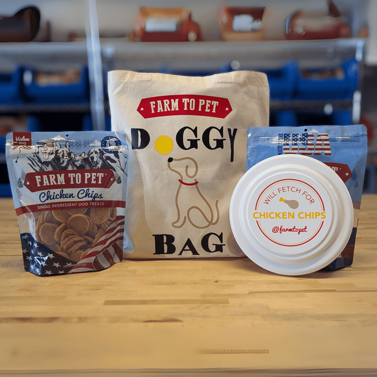 Americana Chicken Chips for Dogs | Celebrate with USA-made Dog Treats from Farm To Pet