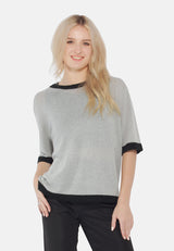 Contrast Neck And Sleeve Rib T-Shirt from London Rag International