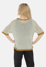 Contrast Neck And Sleeve Rib T-Shirt from London Rag International