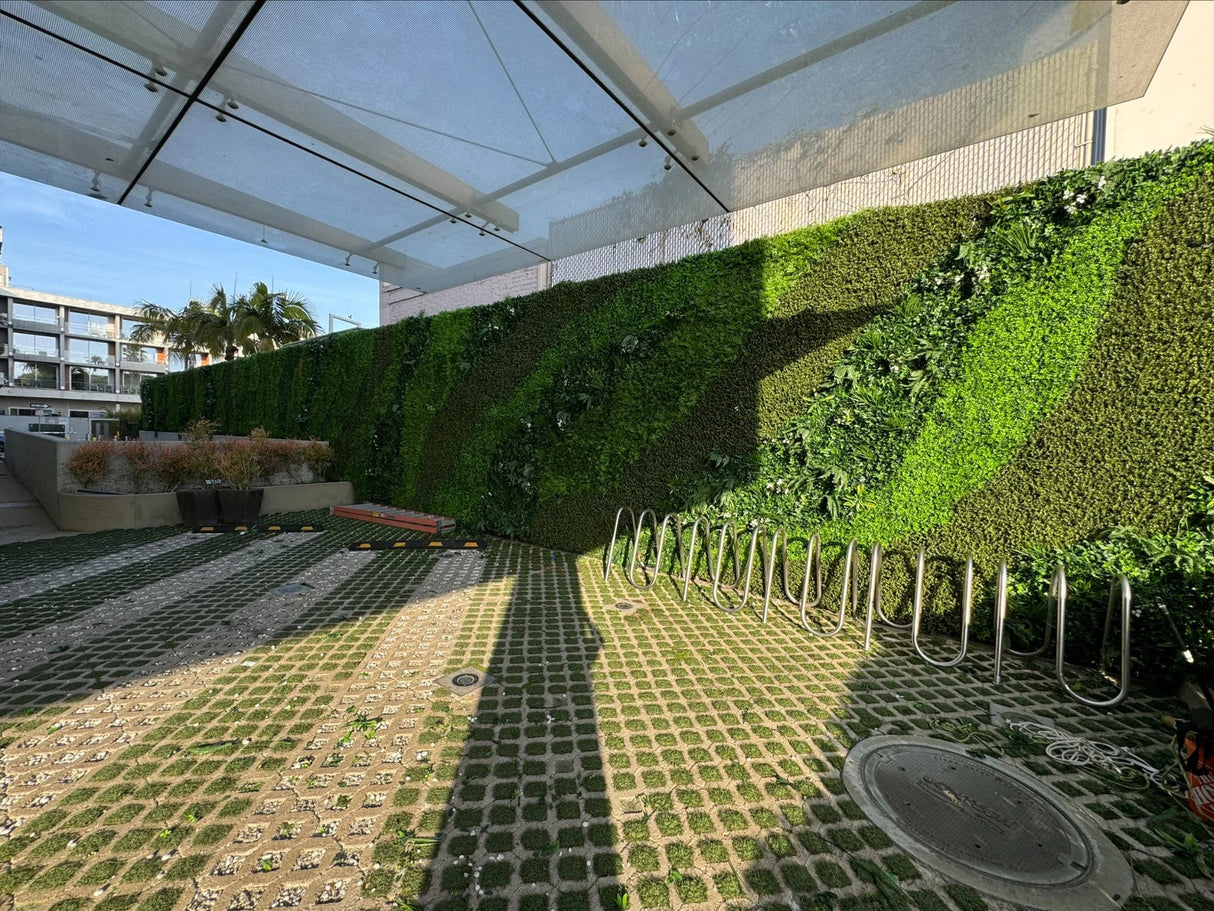 Natural Artificial Boxwood Wall 40" x 40" 11SQ FT Commercial Grade UV Resistant from Designer Plants USA