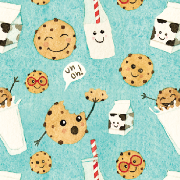 Cookies & Milk Splash Mat - A Waterproof Catch-All for Highchair Spills and More! from BapronBaby