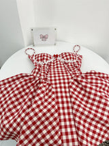 Coquette Plaid Mini Dress – Balletcore Gyaru Party Dress From Kawaii Stop
