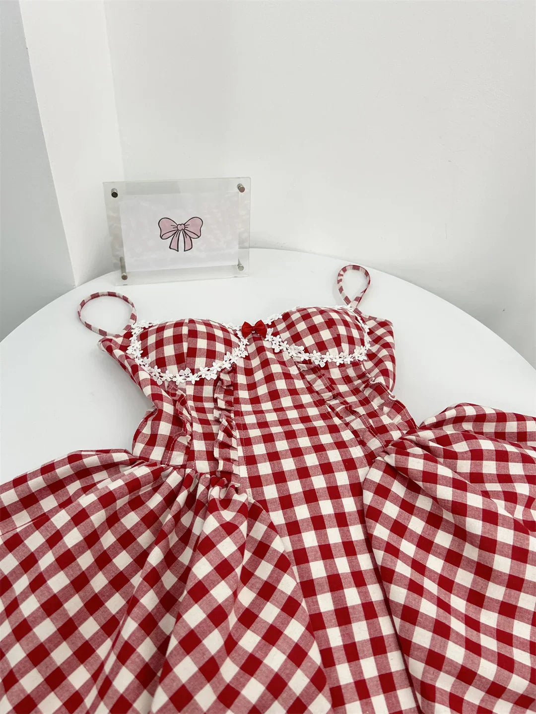 Coquette Plaid Mini Dress – Balletcore Gyaru Party Dress From Kawaii Stop