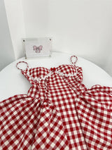 Coquette Plaid Mini Dress – Balletcore Gyaru Party Dress From Kawaii Stop