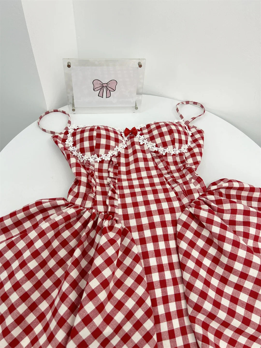 Coquette Plaid Mini Dress – Balletcore Gyaru Party Dress From Kawaii Stop