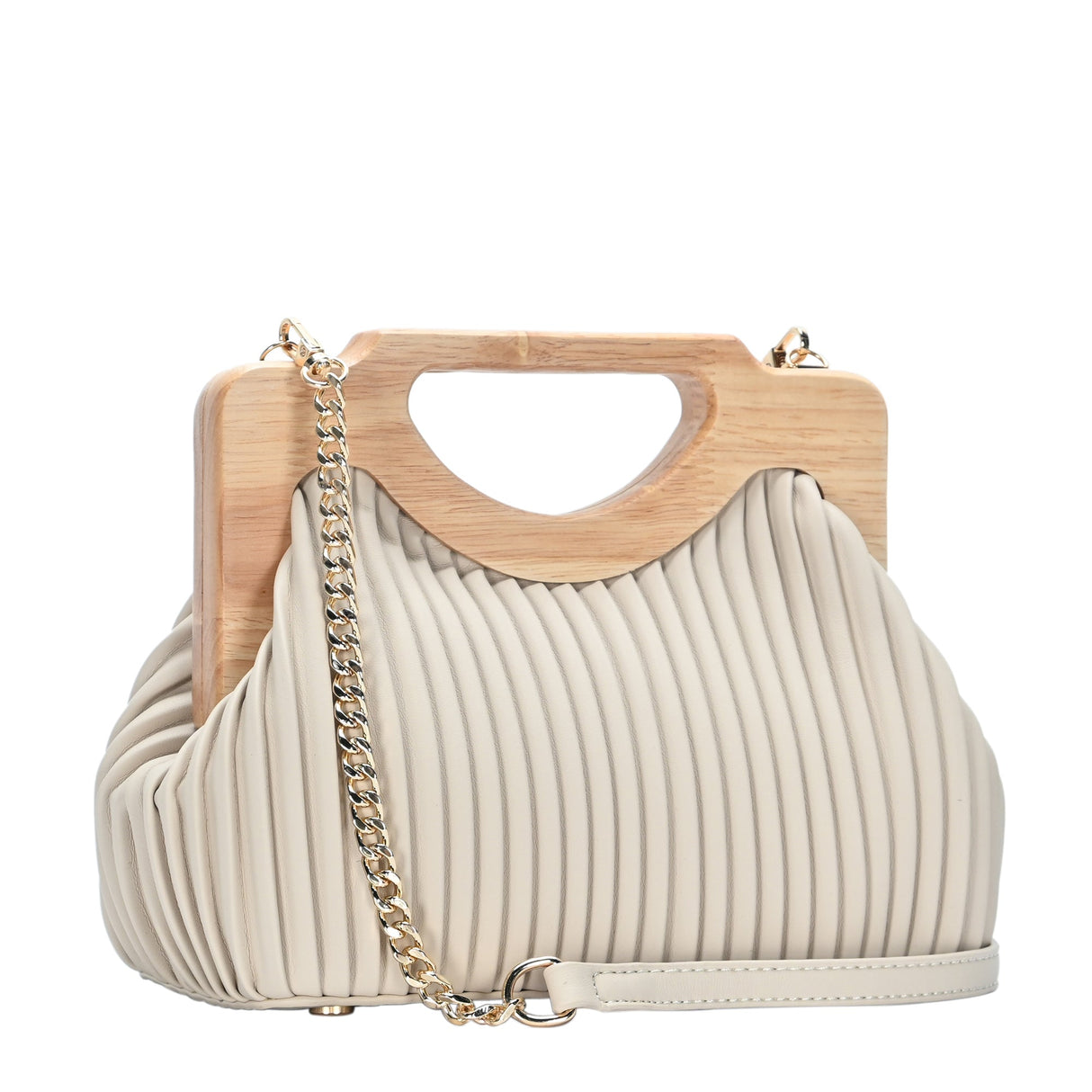 Coraline Wood frame Clutch from MMS Brands