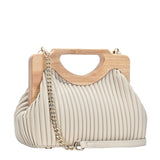 Coraline Wood frame Clutch from MMS Brands