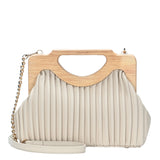 Coraline Wood frame Clutch from MMS Brands