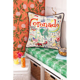 Coronado Embroidered Pillow from Quirks!