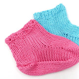 Cotton Candy Baby Booties Knitting Pattern from Darn Good Yarn