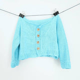 Cotton Candy Baby Cardigan Knitting Pattern from Darn Good Yarn