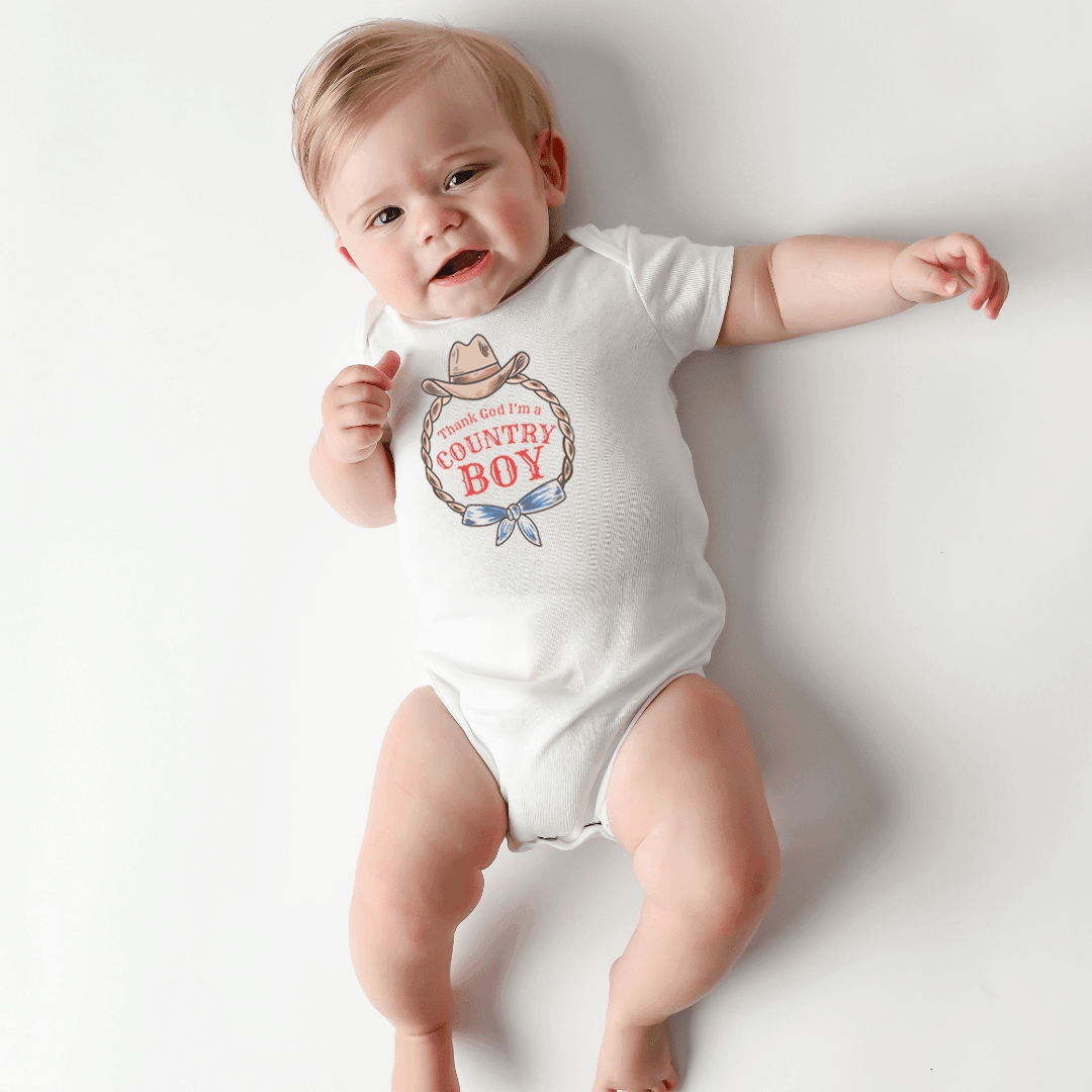 Country Boy Onesie from Little Hometown