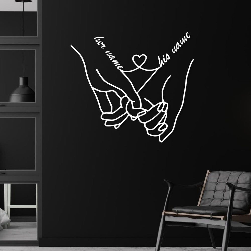 Custom Couple Love Hands from VITAHOME DESIGN LLC