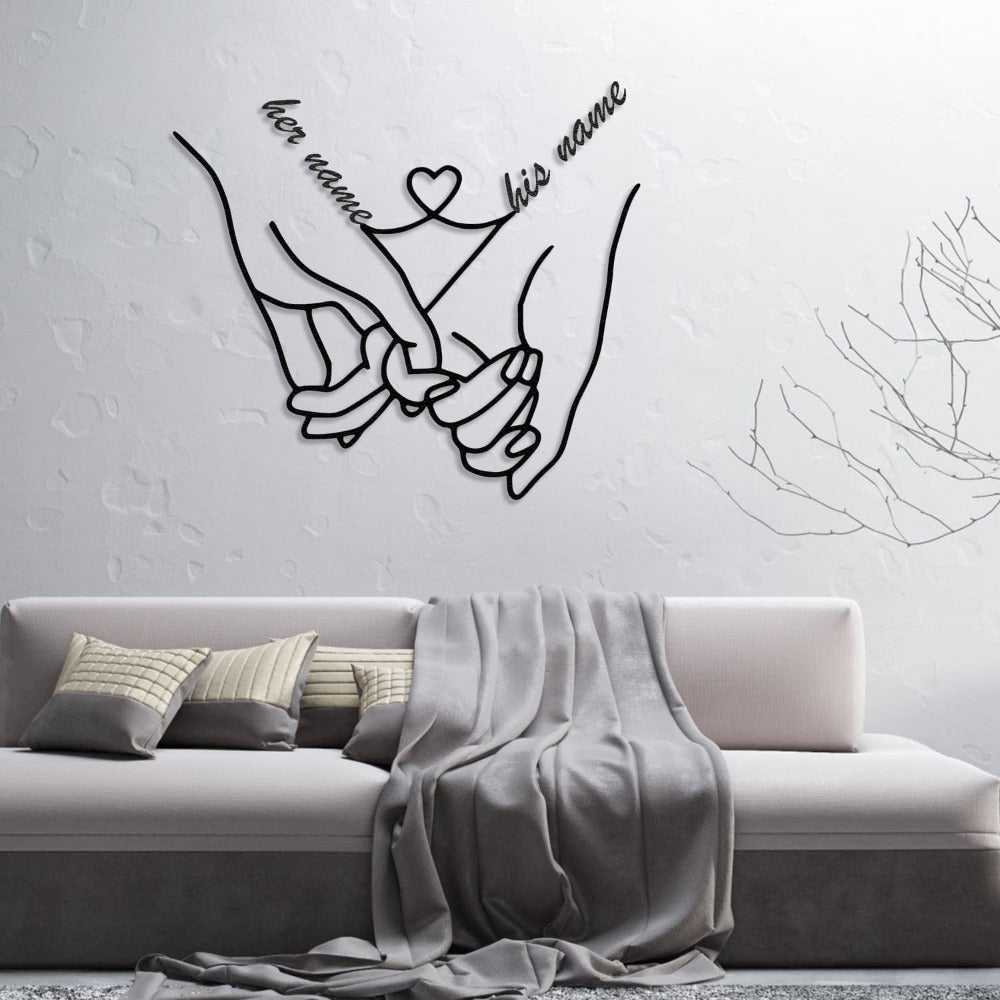 Custom Couple Love Hands from VITAHOME DESIGN LLC