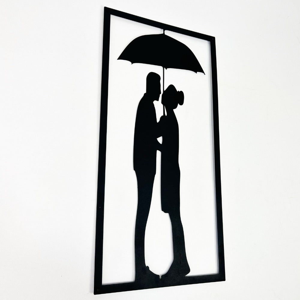 Couple Under the Umbrella  Metal Wall Art from VITAHOME DESIGN LLC
