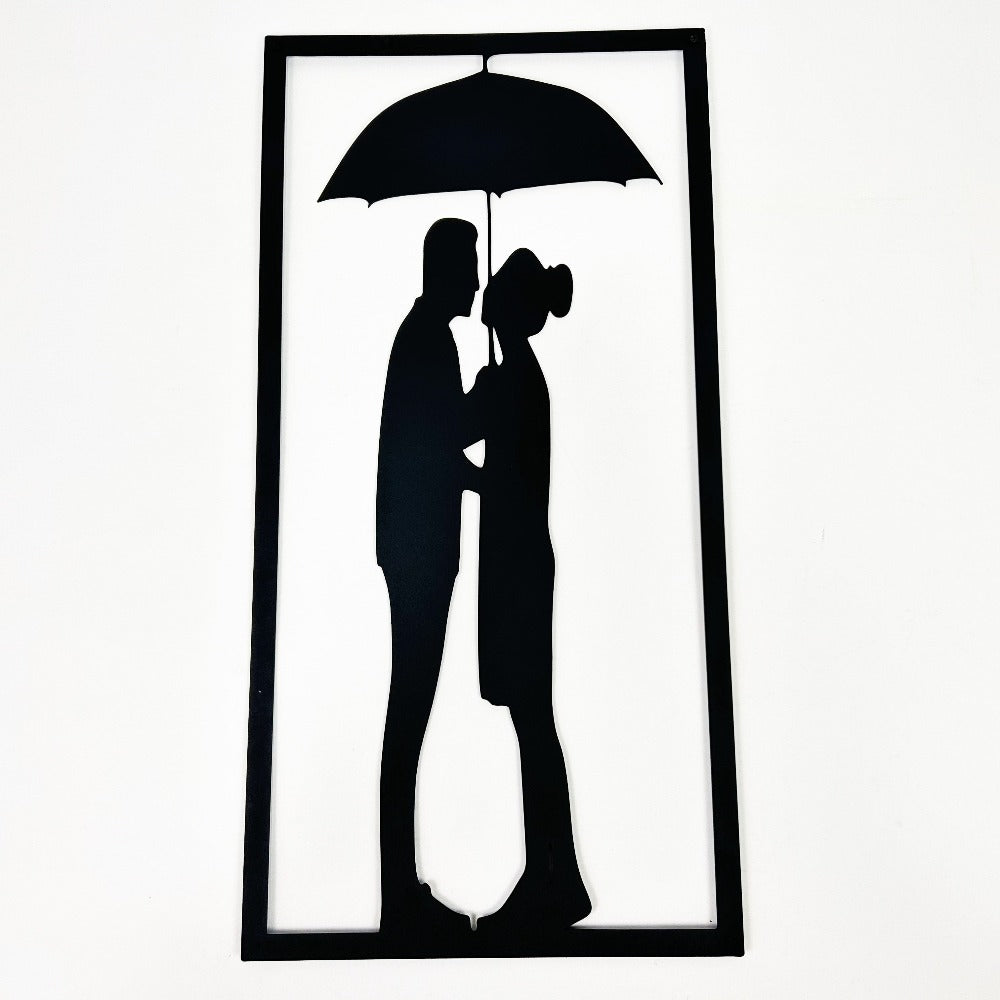 Couple Under the Umbrella  Metal Wall Art from VITAHOME DESIGN LLC