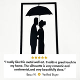 Couple Under the Umbrella  Metal Wall Art from VITAHOME DESIGN LLC