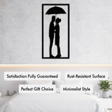 Couple Under the Umbrella  Metal Wall Art from VITAHOME DESIGN LLC