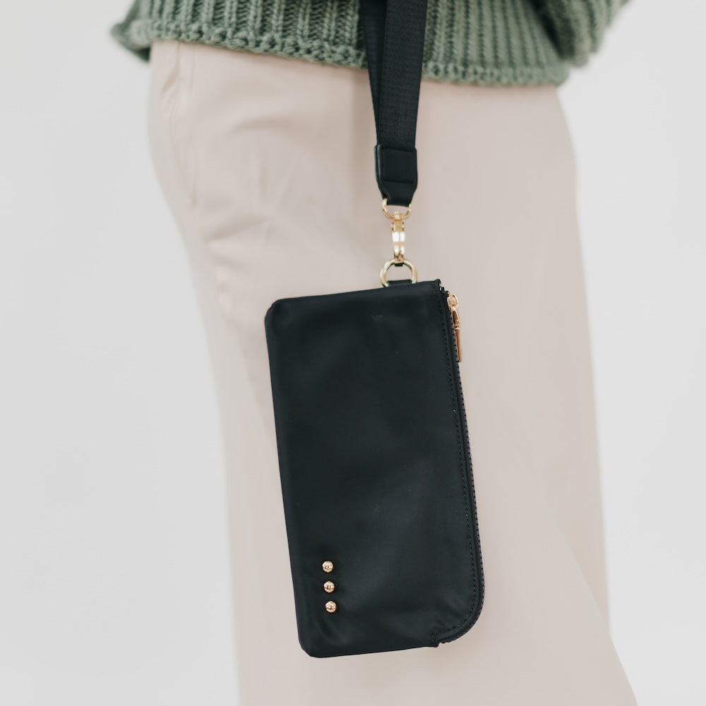 Cove Double Zip Nylon Wristlet Wallet from Pretty Simple