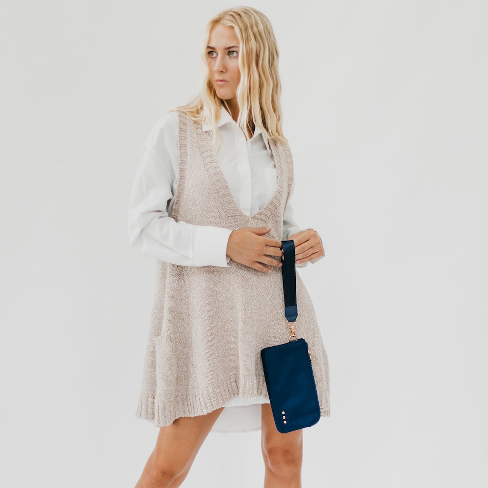 Cove Double Zip Nylon Wristlet Wallet from Pretty Simple