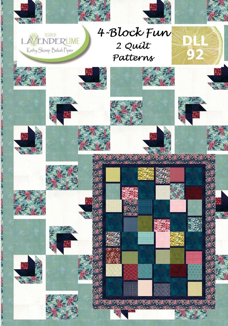4 Block Fun Downloadable Pattern from Quilting Books Patterns and Notions