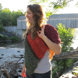 Covered Bridge Poncho Pattern from Darn Good Yarn