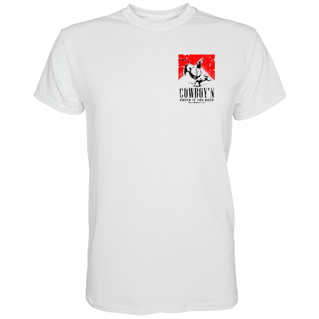 Cowboy'n | Knuck If You Buck Men's T-Shirt From Combat Iron Apparel