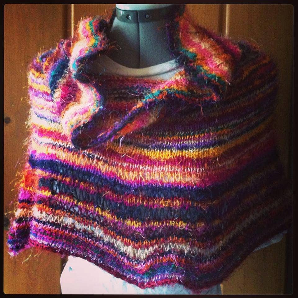 Cowl Neck Poncho Pattern from Darn Good Yarn