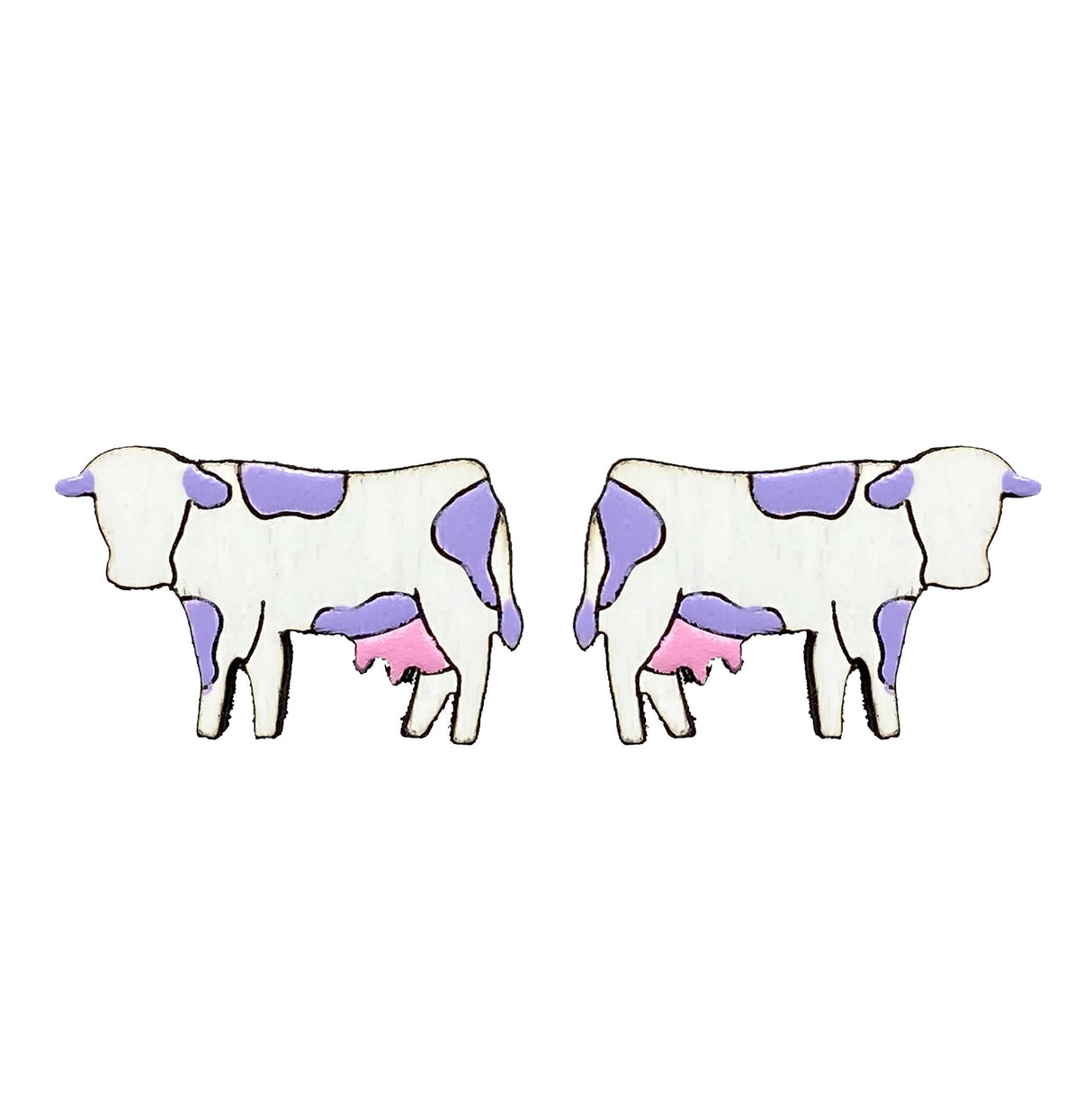 Cow Studs - 2 Colors Available from LE CHIC MIAMI