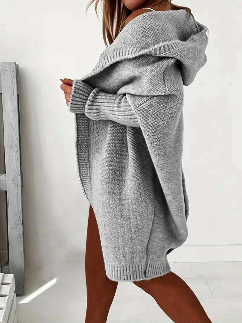 Autumn Knit Hooded Cardigan from MsDressly