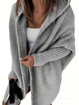 Autumn Knit Hooded Cardigan from MsDressly