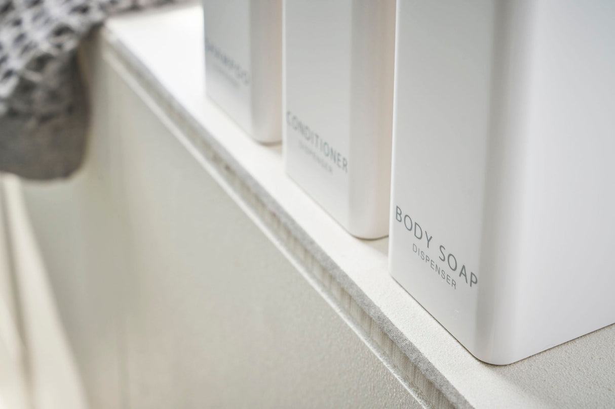 Rectangle Dispenser Bundle - Shampoo, Conditioner, and Body Soap from Yamazaki Home
