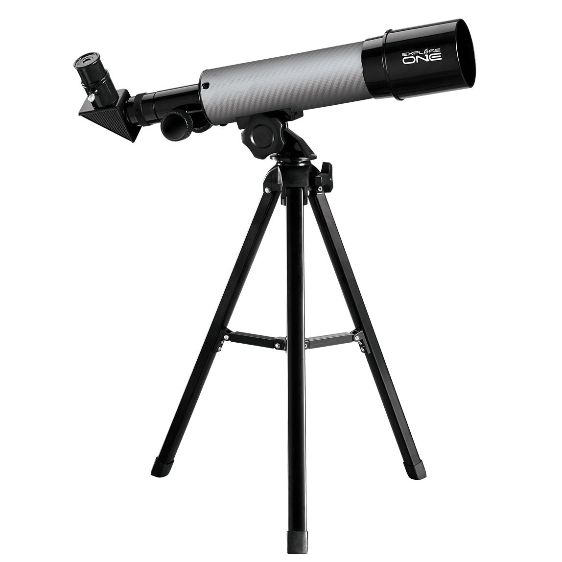 Explore One CF350 Silver Carbon Fiber Wrap 50mm AZ Mount Telescope from Explore Scientific