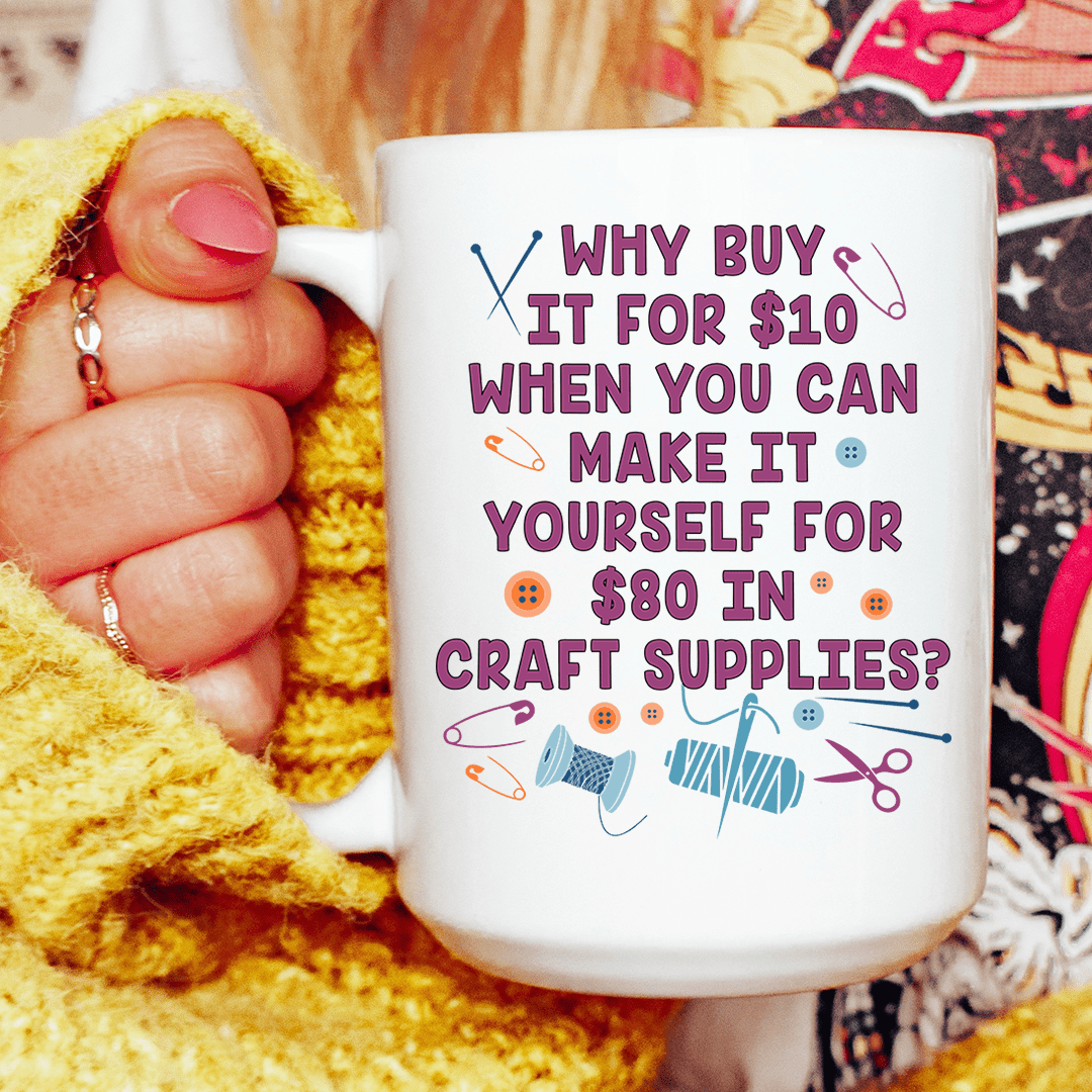 Crafty Girl Ceramic Mug 15 oz from Peachy Sunday