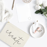 Create Cotton Canvas Cosmetic Bag from The Cotton & Canvas Co.