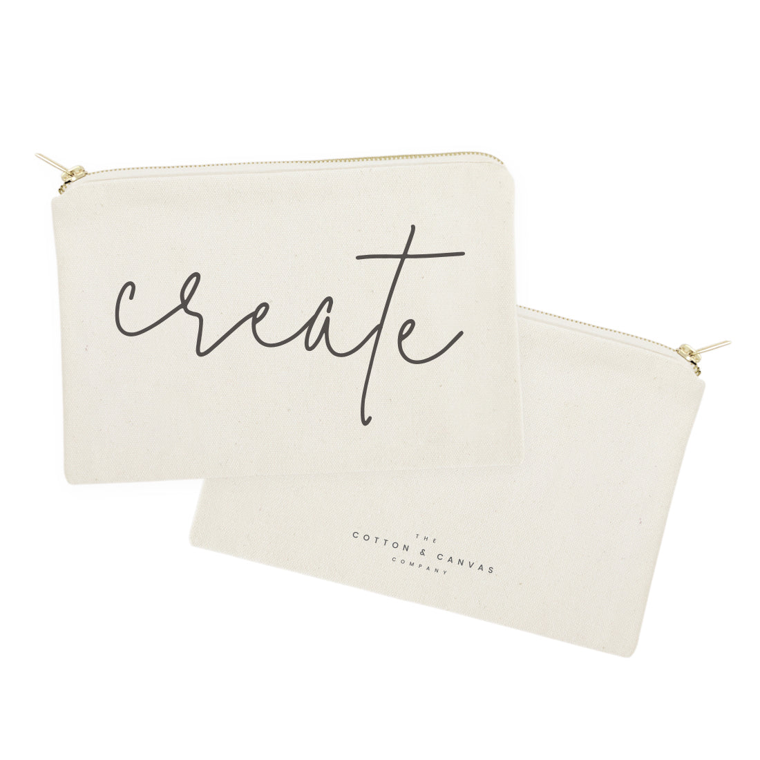Create Cotton Canvas Cosmetic Bag from The Cotton & Canvas Co.