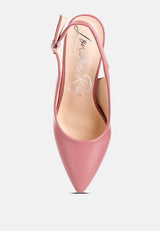 Creidne Block Heel Pointed Toe Sandals from London Rag International