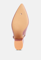Creidne Block Heel Pointed Toe Sandals from London Rag International