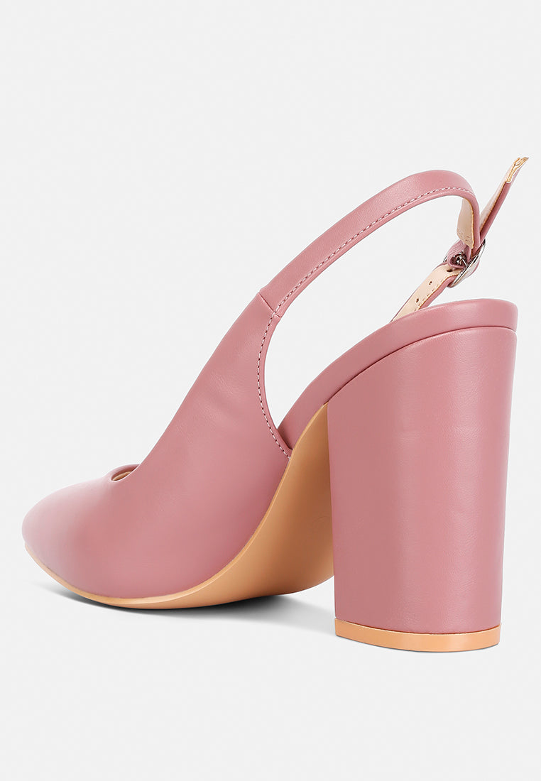 Creidne Block Heel Pointed Toe Sandals from London Rag International