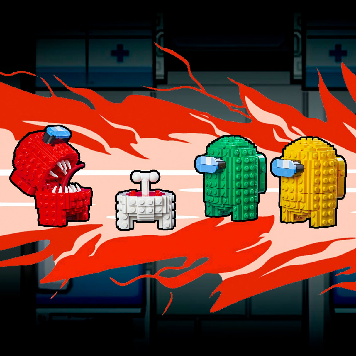 Crewmates and Imposters from Bricker Builds