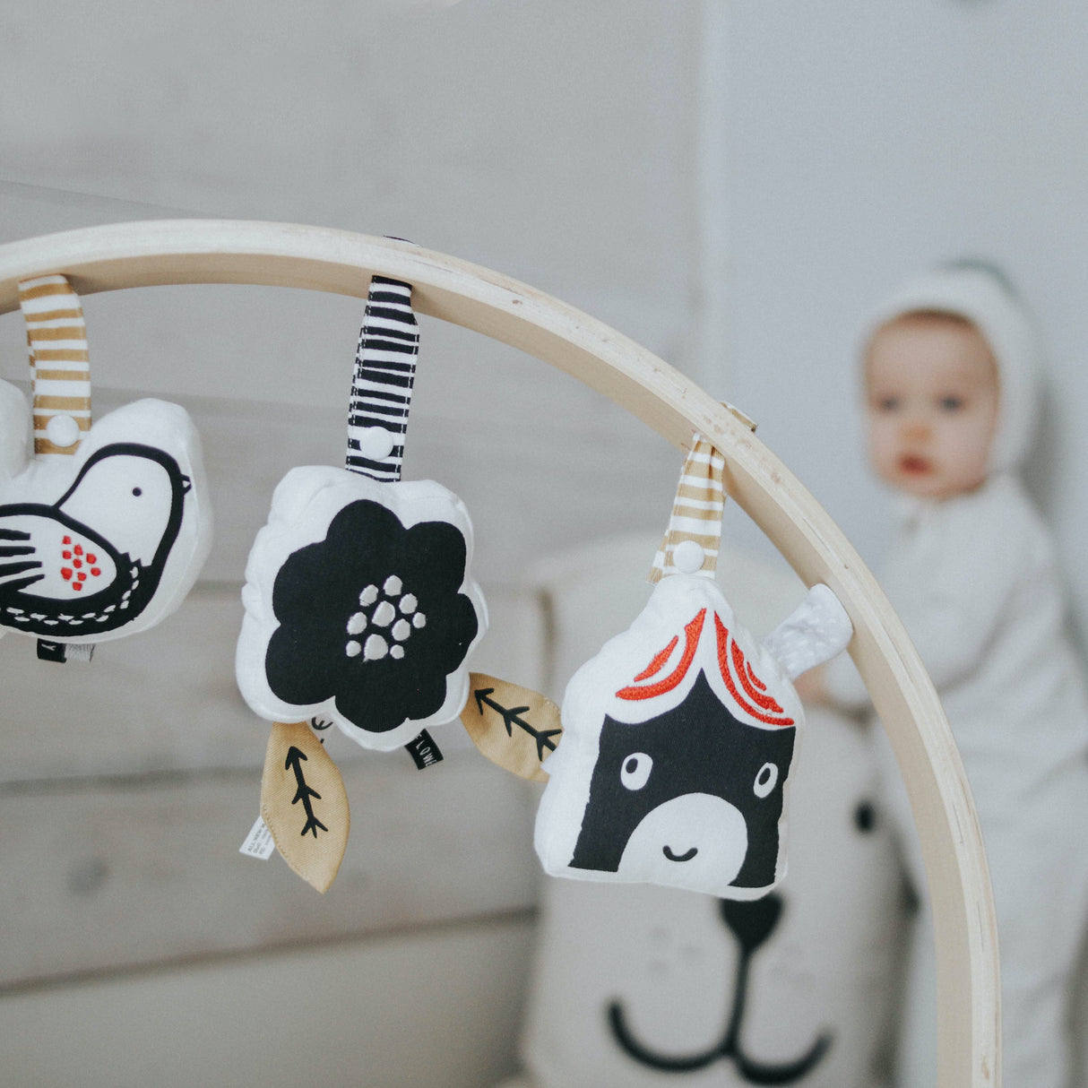 House Stroller Toy with Crinkle From Wee Gallery