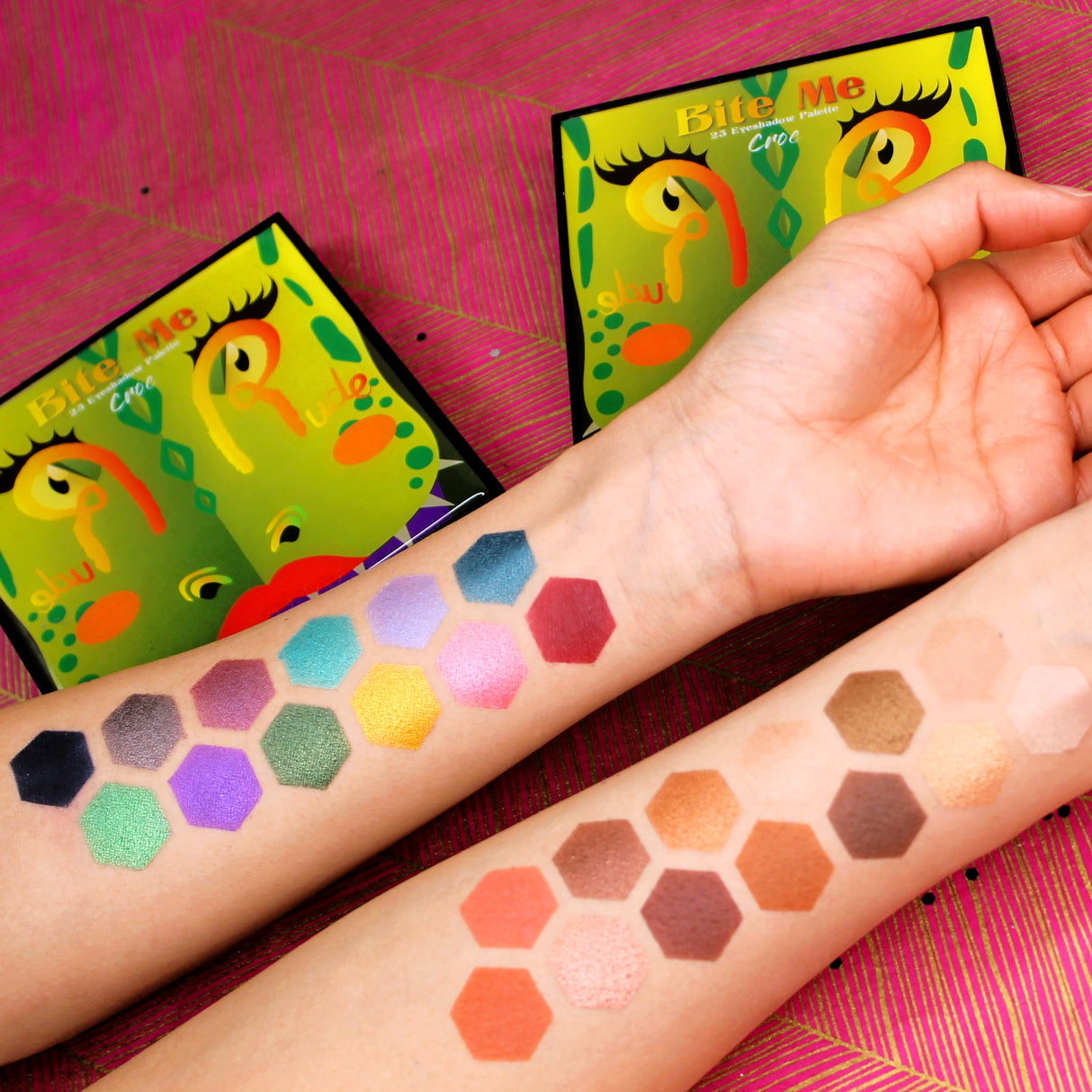 Bite Me Croc 25 Eyeshadow Palette From Rude Cosmetics