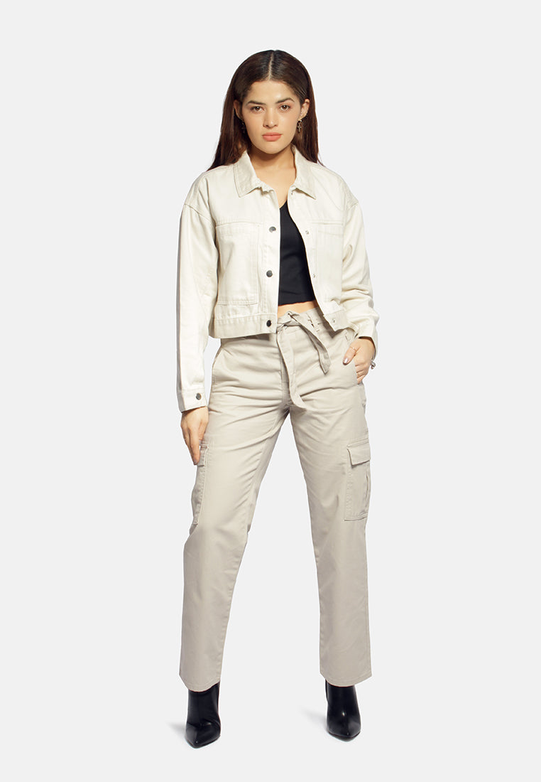 Cropped Denim Jacket from London Rag International