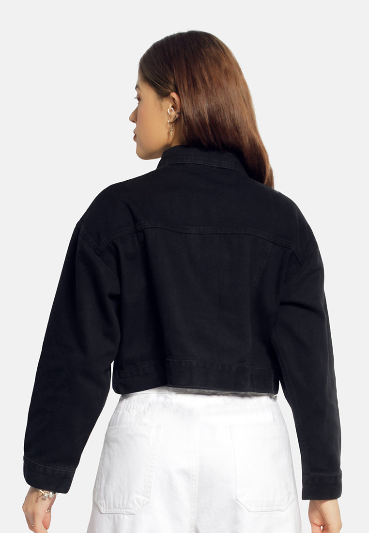 Cropped Denim Jacket from London Rag International