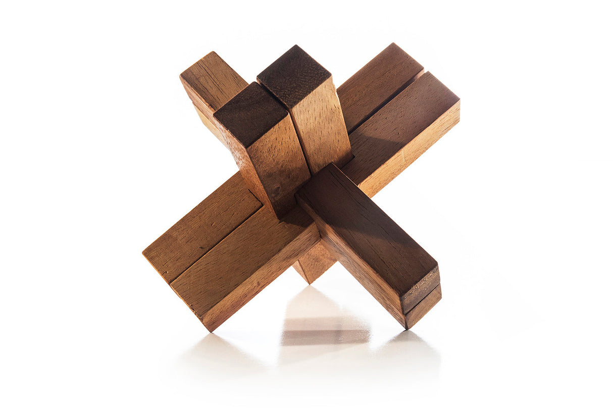 Cross Knot | Burr Puzzle - Japanese Interlocking Puzzle from Kubiya Games