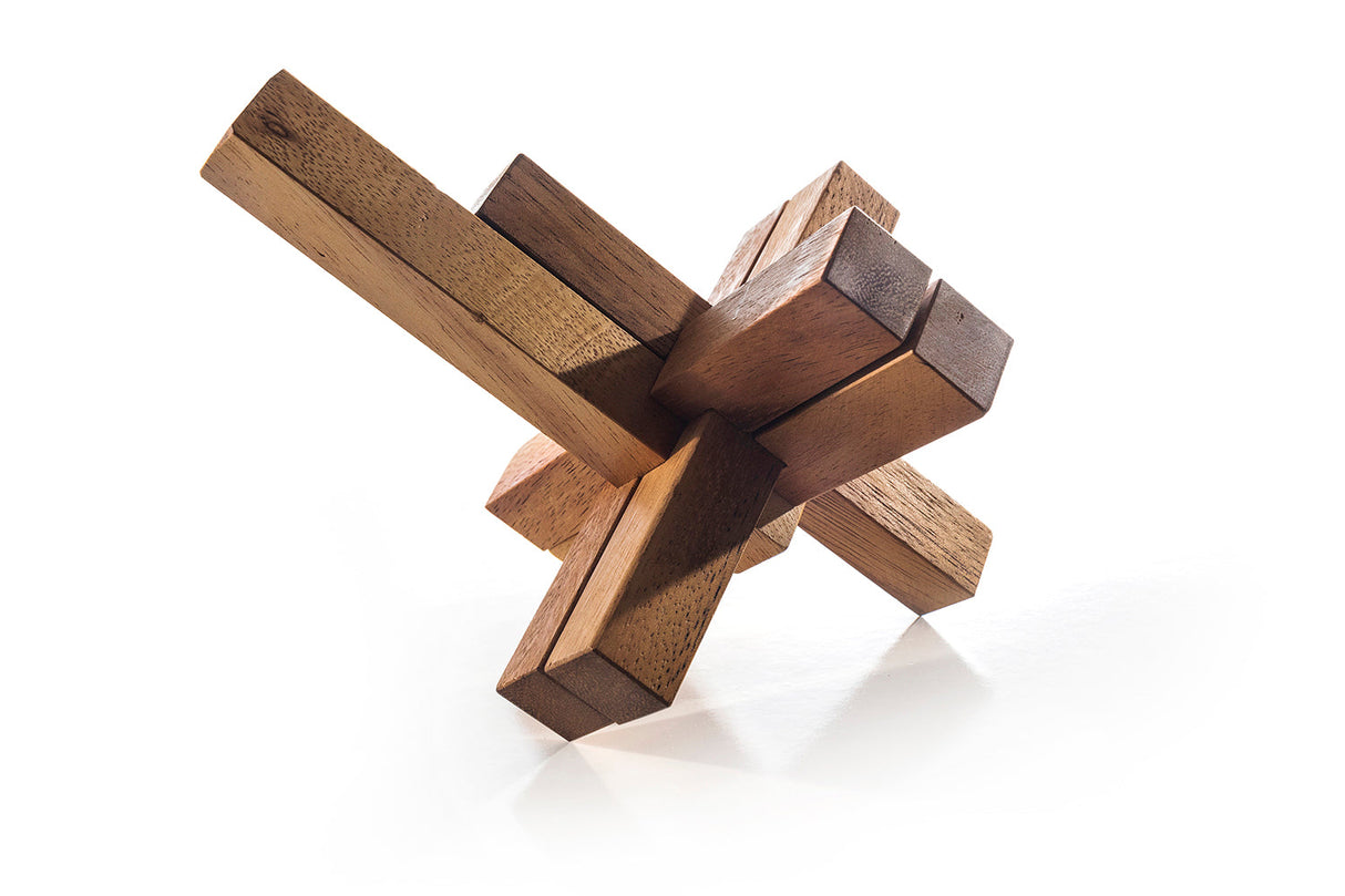 Cross Knot | Burr Puzzle - Japanese Interlocking Puzzle from Kubiya Games