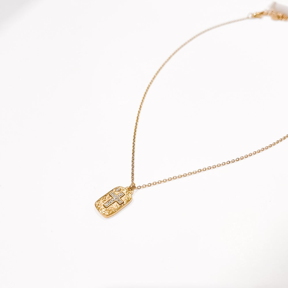 Cecilia Cross Pendent Necklace WATERPROOF from Pretty Simple
