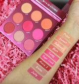 Blush Crush 9 Color Blush Palette - Match Three From Rude Cosmetics